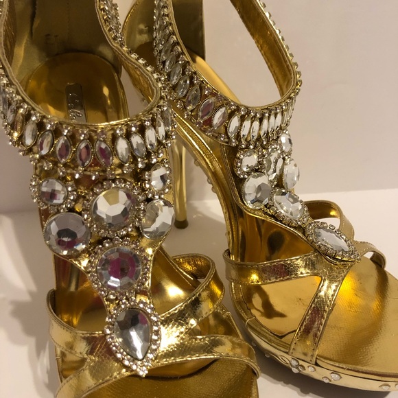 Gold Celeste Heels - Picture 5 of 8